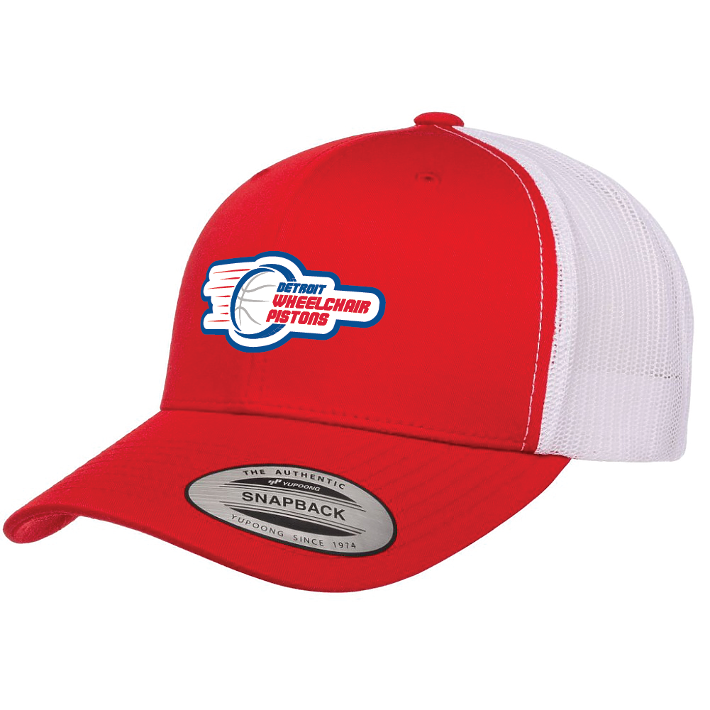 NWBA Officially Licensed - Detroit Wheelchair Pistons - Trucker Style Cap