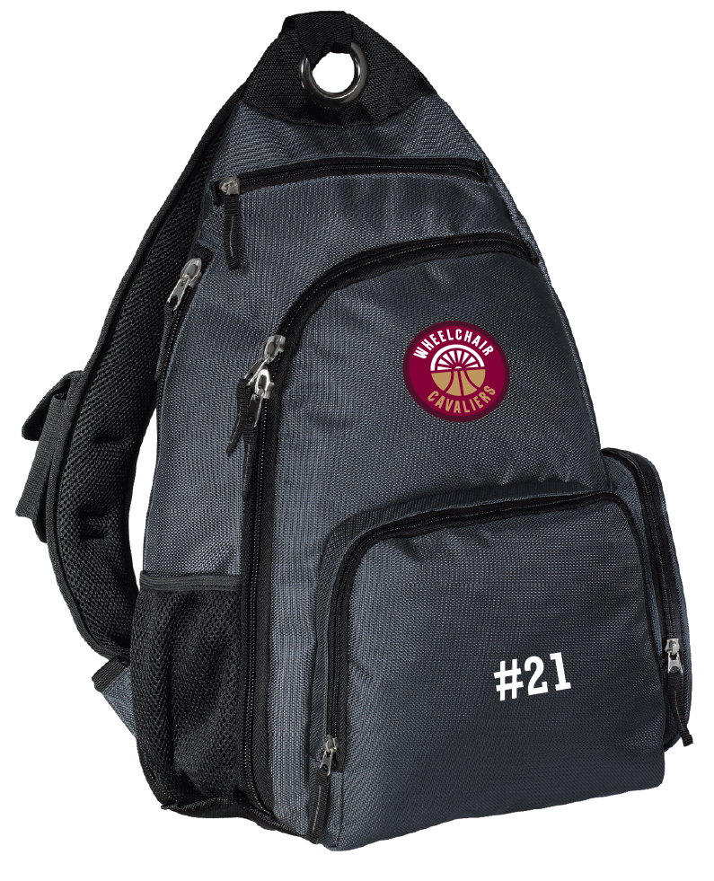 NWBA Officially Licensed - Cleveland Wheelchair Cavaliers - Sling Style Backpack