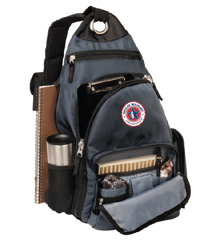 NWBA Officially Licensed - Dallas Military Wheelchair Mavericks - Sling Style Backpack