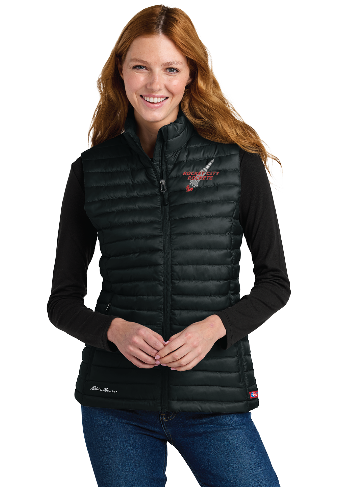 NWBA Officially Licensed -Rocket City Rockets - Packable Quilted Vest - Women