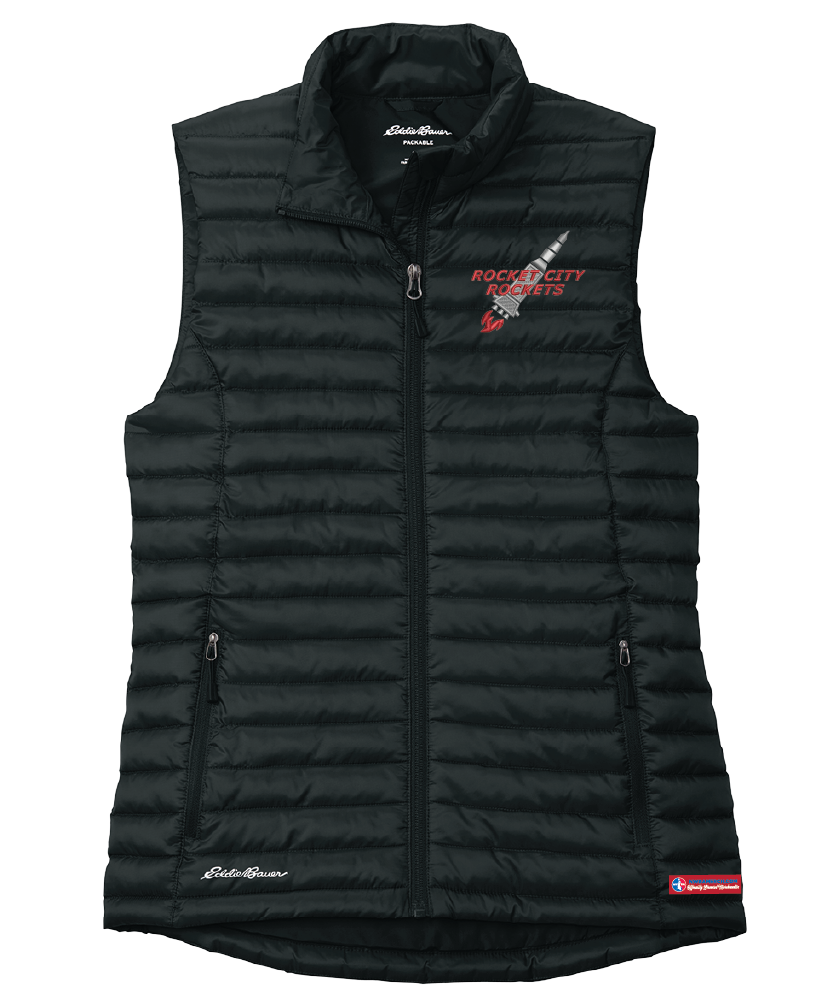 NWBA Officially Licensed -Rocket City Rockets - Packable Quilted Vest - Women