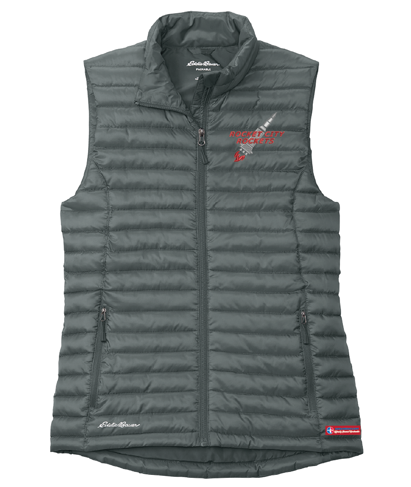 NWBA Officially Licensed -Rocket City Rockets - Packable Quilted Vest - Women