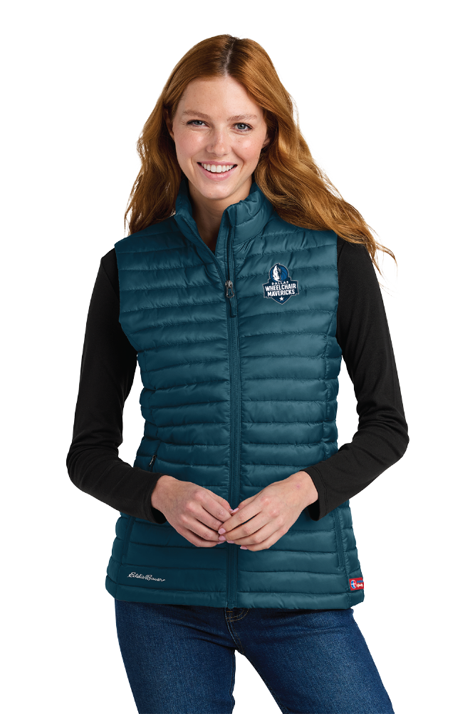 NWBA Officially Licensed - Dallas Wheelchair Mavericks - Packable Quilted Vest - Women
