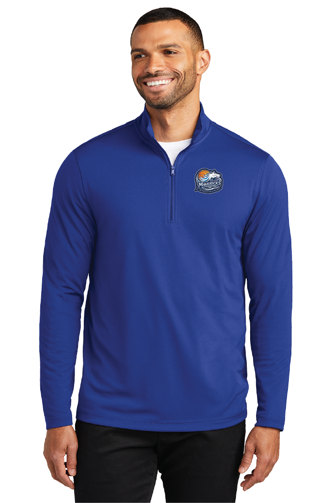 NWBA Officially Licensed - Dallas Jr Wheelchair Mavericks - Men's Performance 1/4 ZIP