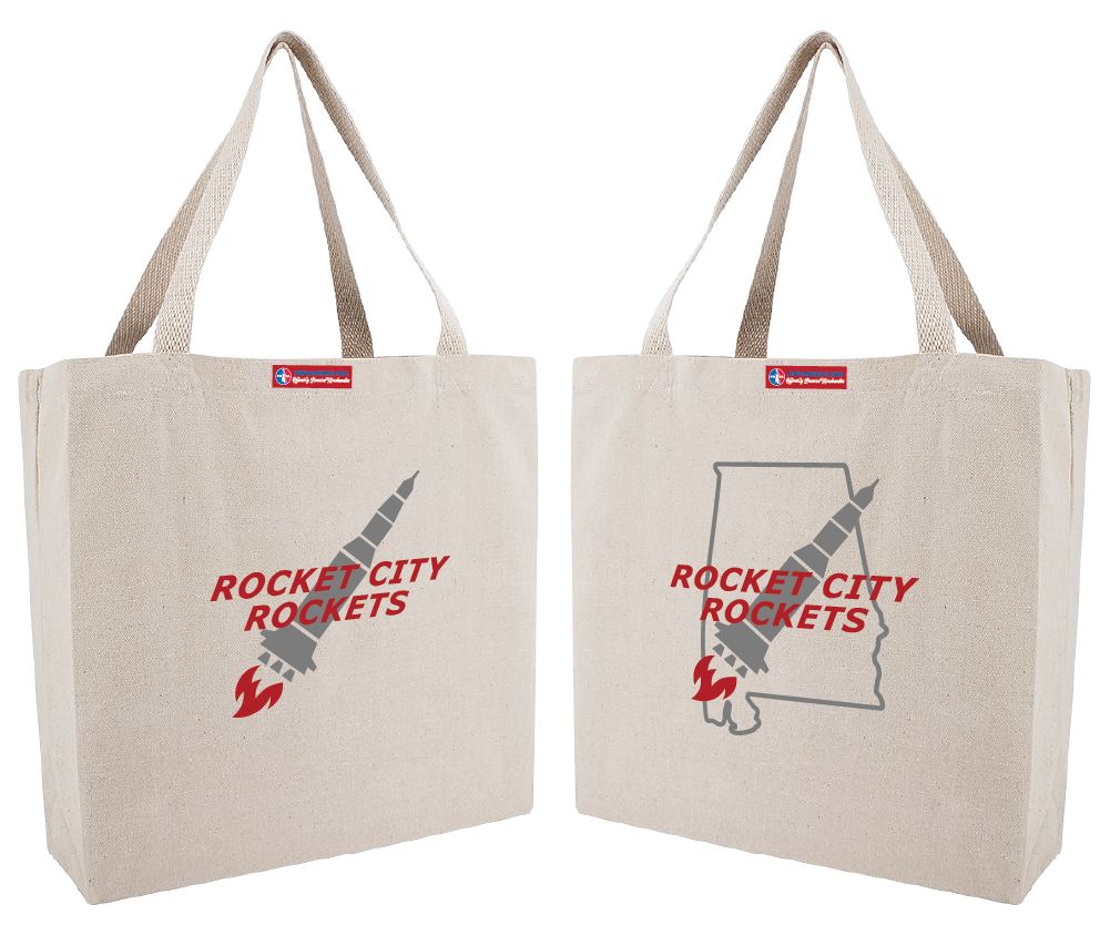 NWBA Officially Licensed - Rocket City Rockets - Canvas Tote