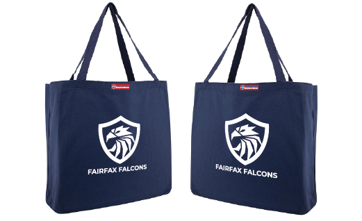 NWBA Officially Licensed - Fairfax Falcons - Canvas Tote