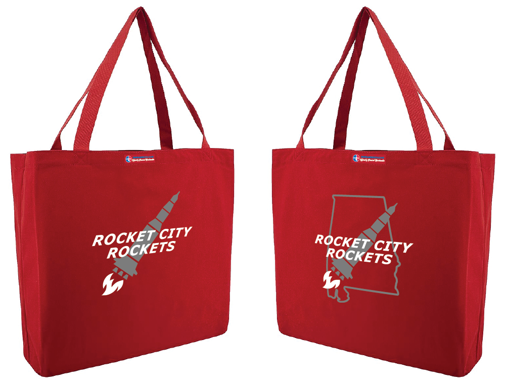 NWBA Officially Licensed - Rocket City Rockets - Canvas Tote