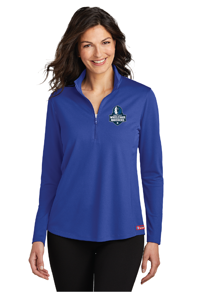 NWBA Officially Licensed - Dallas Wheelchair Mavericks - Women's Performance 1/4 ZIP