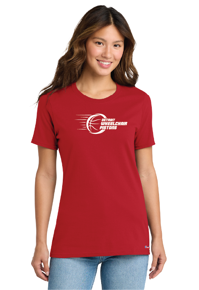 NWBA Officially Licensed - Detroit Wheelchair Pistons - Women's - T-Shirt - Cotton