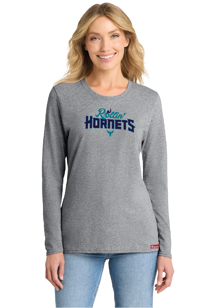 NWBA Officially Licensed - Rollin' Hornets - Women's - L/S T-Shirt - Cotton