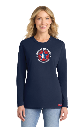 NWBA Officially Licensed - Dallas Military Wheelchair Mavericks - Women's - L/S T-Shirt - Cotton