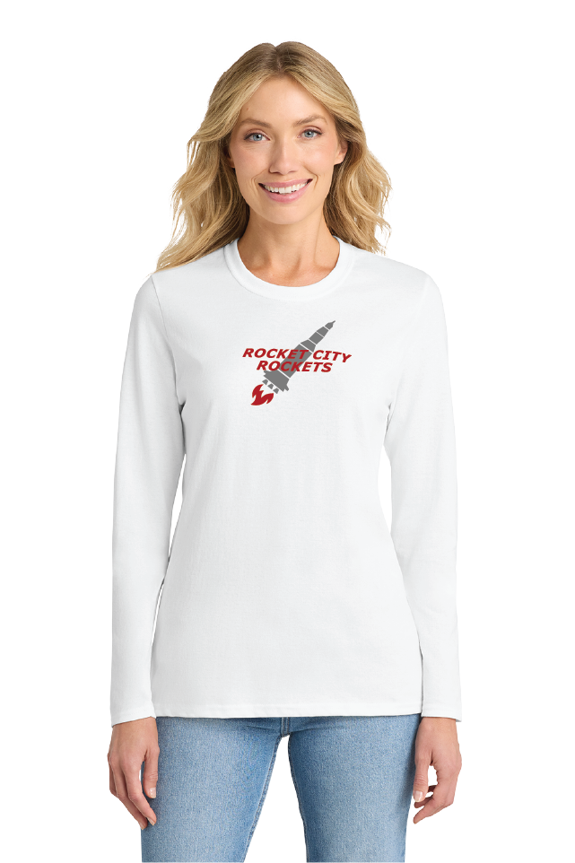 NWBA Officially Licensed - Rocket City - Women's - L/S T-Shirt - Cotton