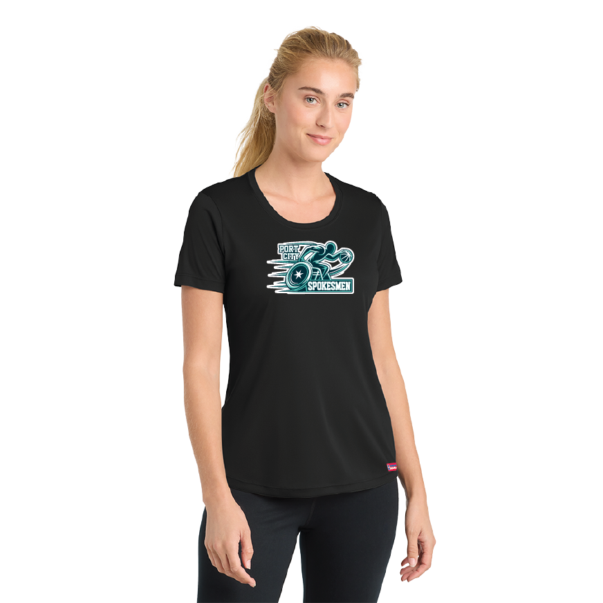 NWBA Officially Licensed - Port City Spokesmen - Women's Performance T-Shirt