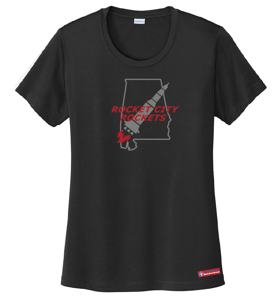 NWBA Officially Licensed - Rocket City Rockets - Women's - T-Shirt - Performance