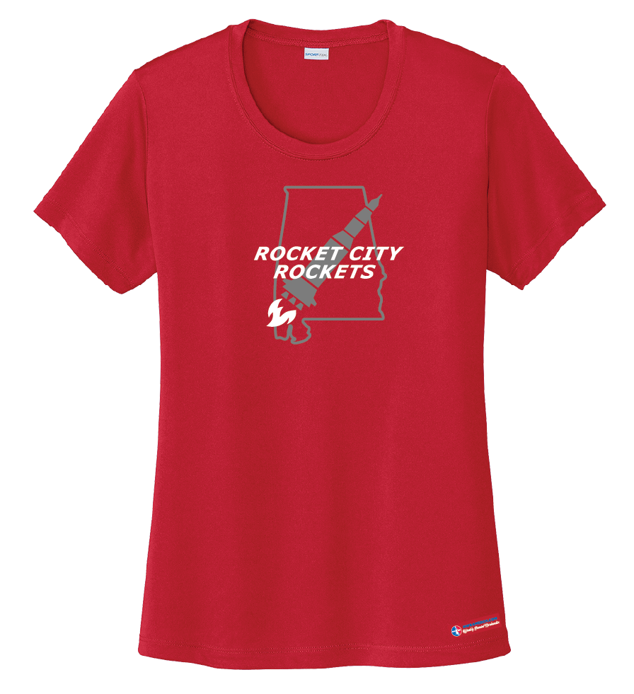 NWBA Officially Licensed - Rocket City Rockets - Women's - T-Shirt - Performance