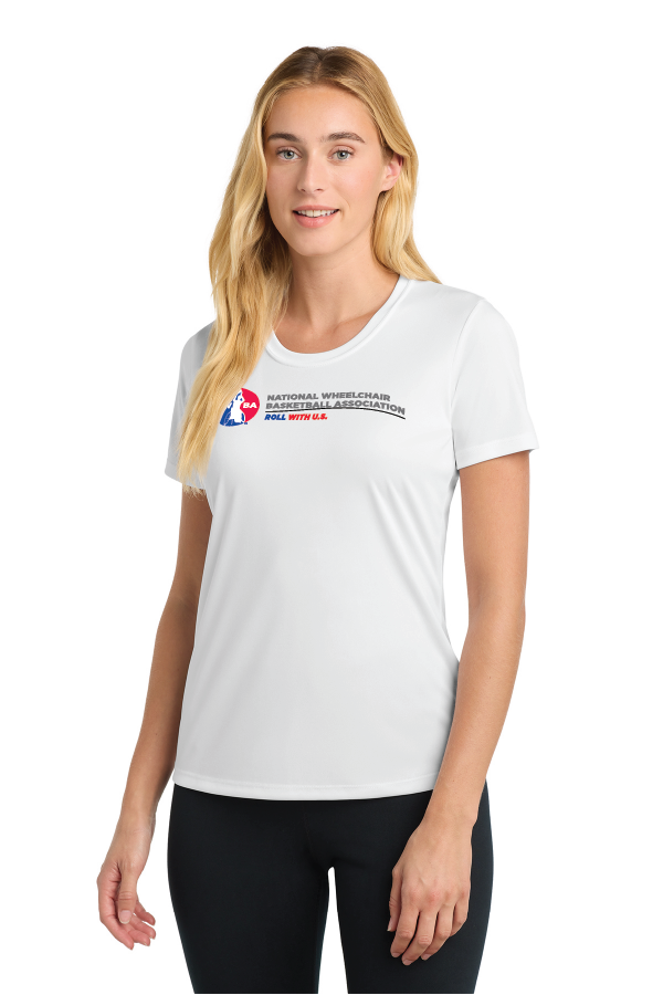 NWBA Officially Licensed - Roll With U.S. Ladies Performance Tee Short Sleeve