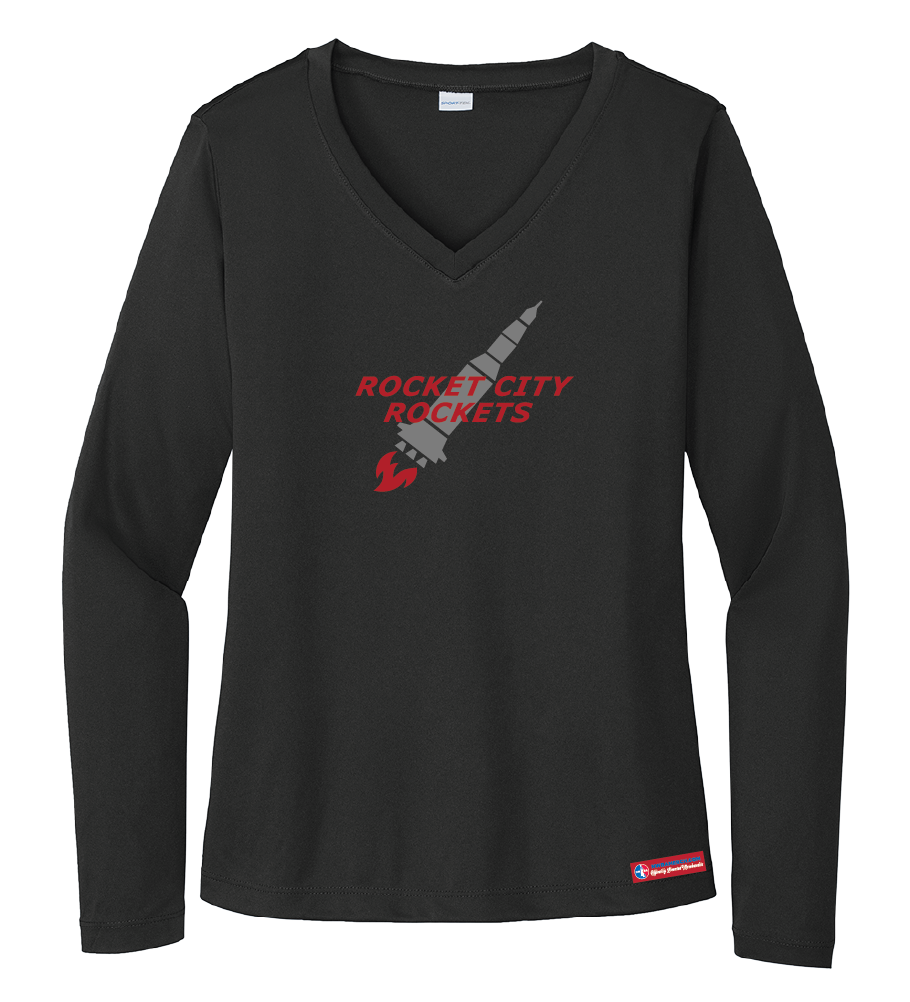 NWBA Officially Licensed - Rocket City Rockets - Women's - L/S T-Shirt - Performance