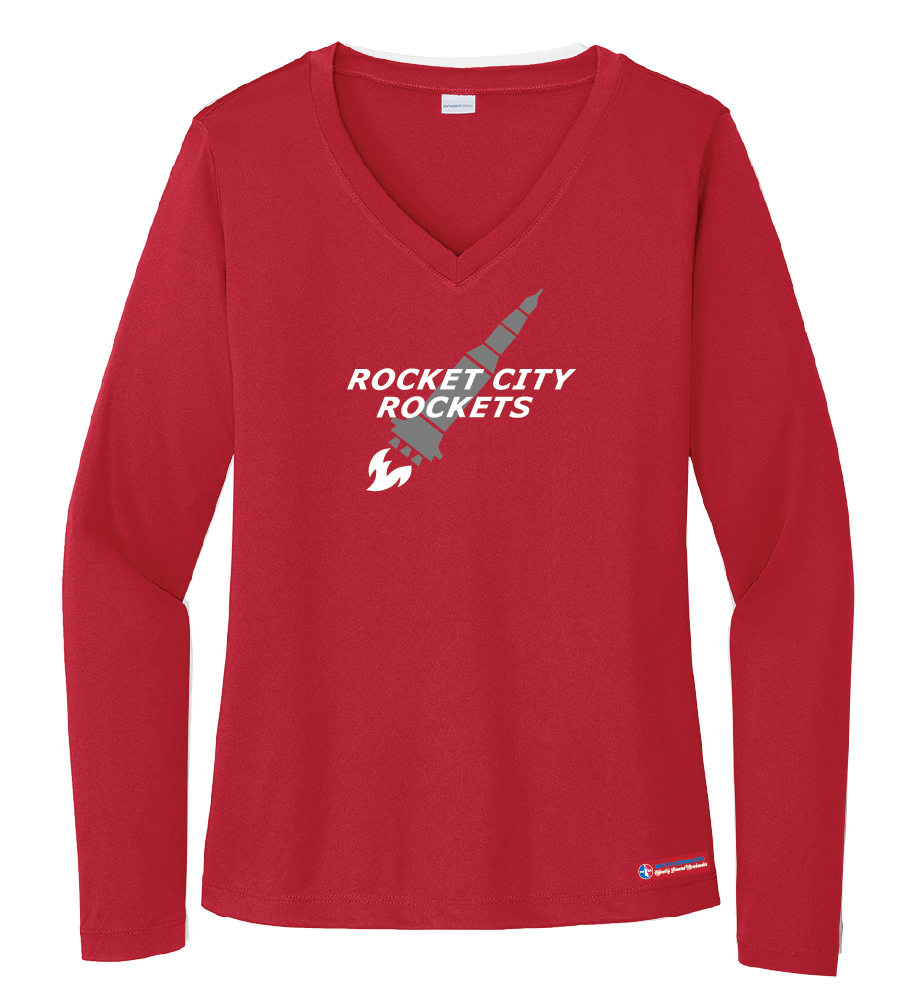 NWBA Officially Licensed - Rocket City Rockets - Women's - L/S T-Shirt - Performance