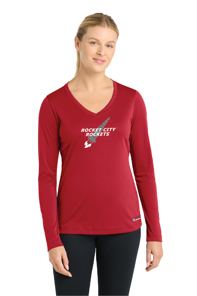 NWBA Officially Licensed - Rocket City Rockets - Women's - L/S T-Shirt - Performance