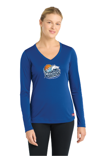 NWBA Officially Licensed - Dallas Jr Wheelchair Mavericks - Women's - L/S T-Shirt - Performance