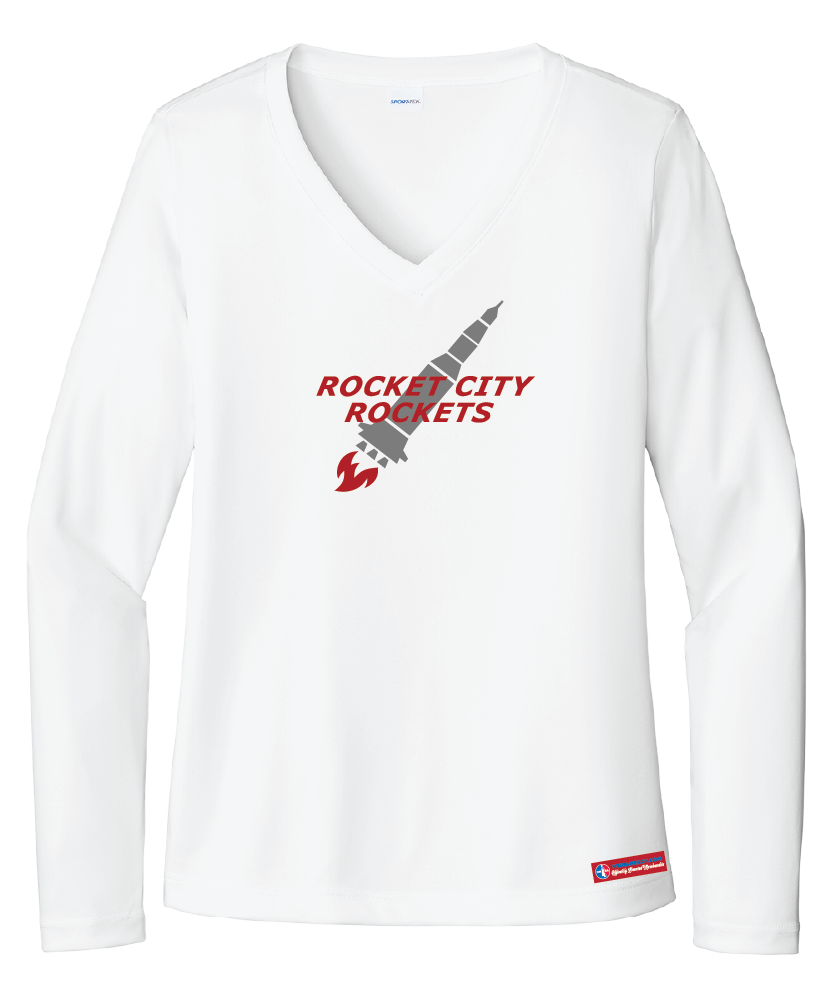 NWBA Officially Licensed - Rocket City Rockets - Women's - L/S T-Shirt - Performance