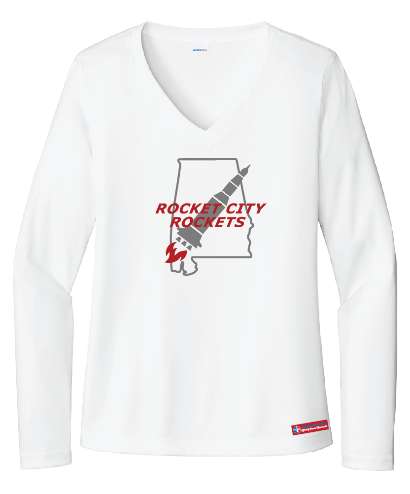 NWBA Officially Licensed - Rocket City Rockets - Women's - L/S T-Shirt - Performance