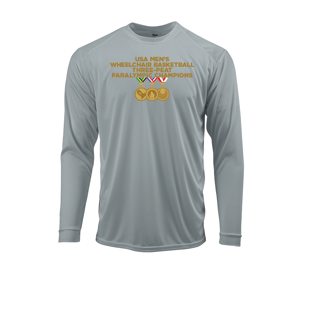 NWBA Officially Licensed: "MEN'S PARIS MEDALS 2024" - MENS Performance Shirt