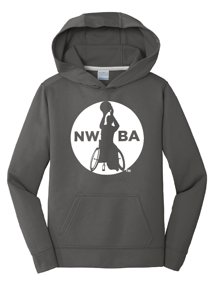 NWBA Officially Licensed - "MEDALLION" - YOUTH PULLOVER HOODED SWEATSHIRT