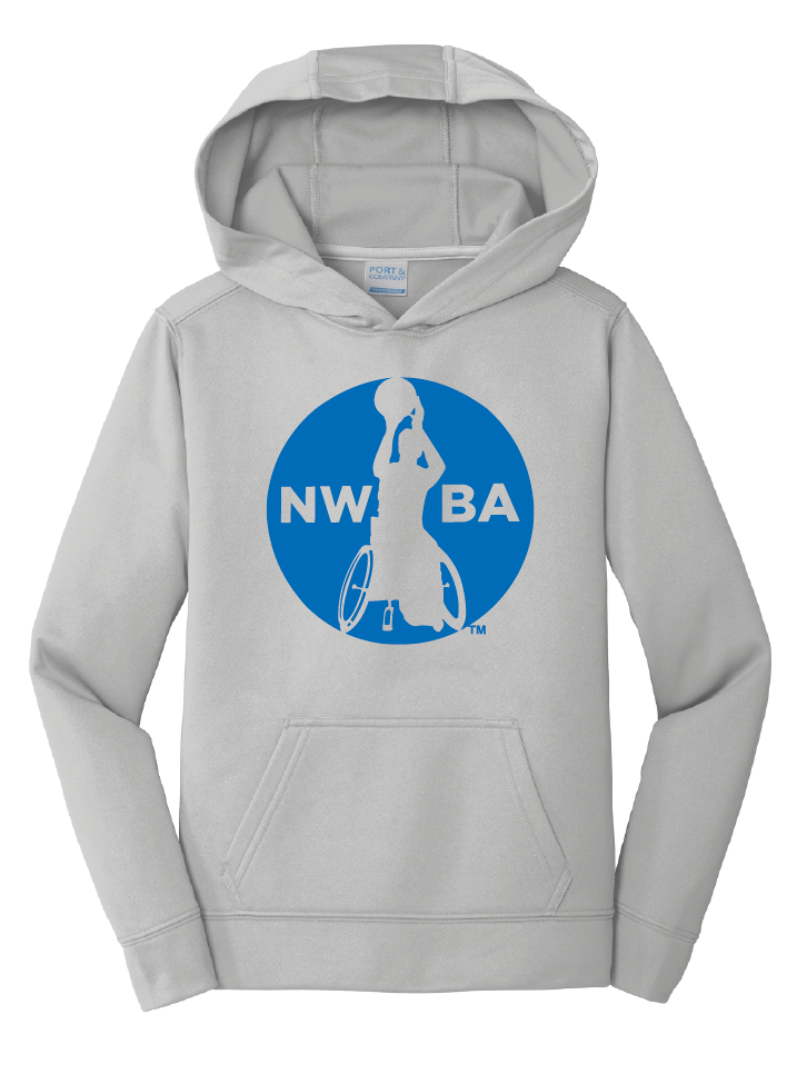 NWBA Officially Licensed - "MEDALLION" - YOUTH PULLOVER HOODED SWEATSHIRT