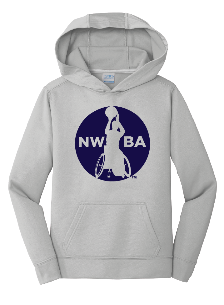 NWBA Officially Licensed - "MEDALLION" - YOUTH PULLOVER HOODED SWEATSHIRT