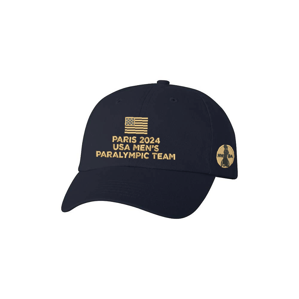 NWBA Officially Licensed - "MEN'S TEAM FLAG" - DAD STYLE CAP