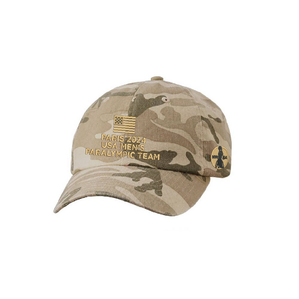 NWBA Officially Licensed - "MEN'S TEAM FLAG" - DAD STYLE CAP