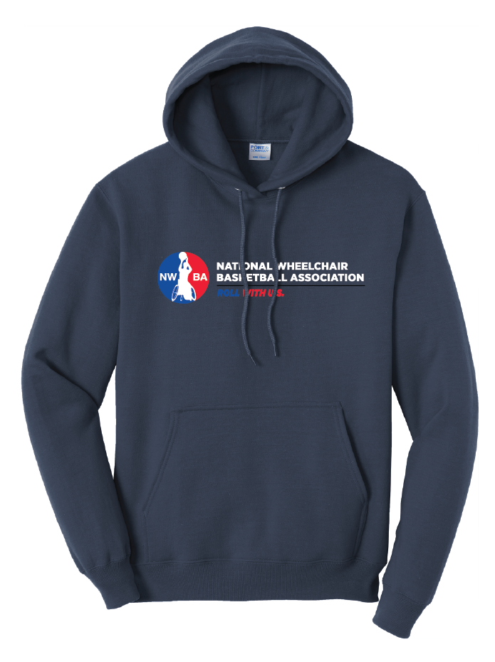 NWBA Officially Licensed - "ROLL WITH U.S." - PULLOVER HOODED SWEATSHIRT