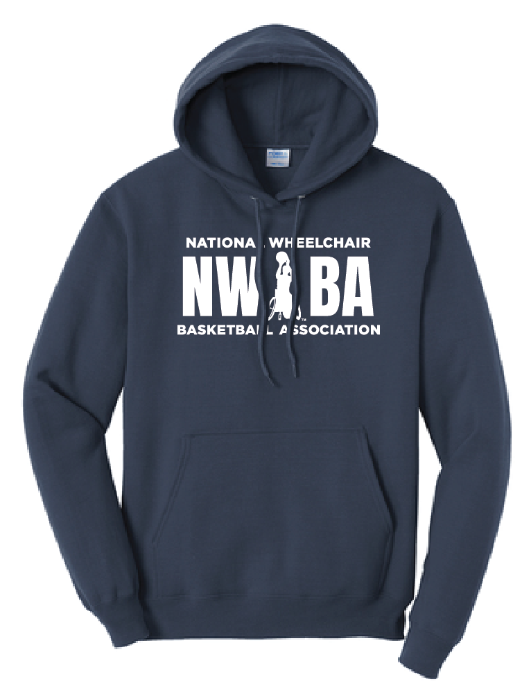 NWBA Officially Licensed - "NWBA 3 BARS" - PULLOVER HOODED SWEATSHIRT
