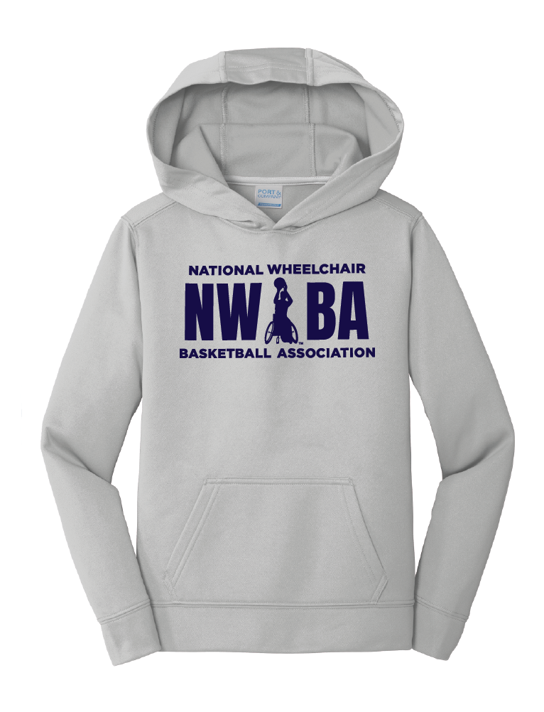NWBA Officially Licensed - "NWBA 3 BARS" - YOUTH PULLOVER HOODED SWEATSHIRT