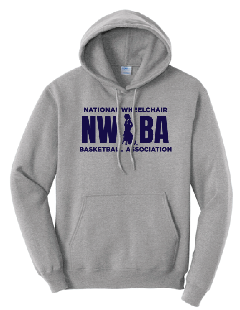 NWBA Officially Licensed - "NWBA 3 BARS" - PULLOVER HOODED SWEATSHIRT