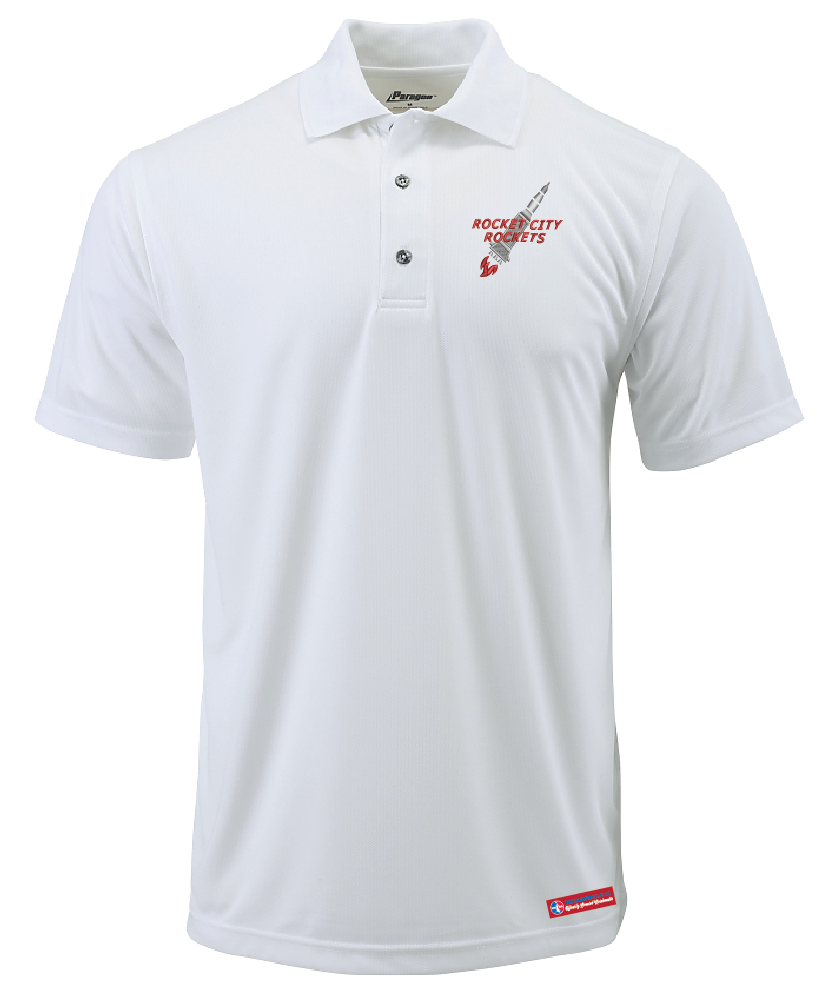 NWBA Officially Licensed: Rocket City Rockets - Men's - Performance Polo