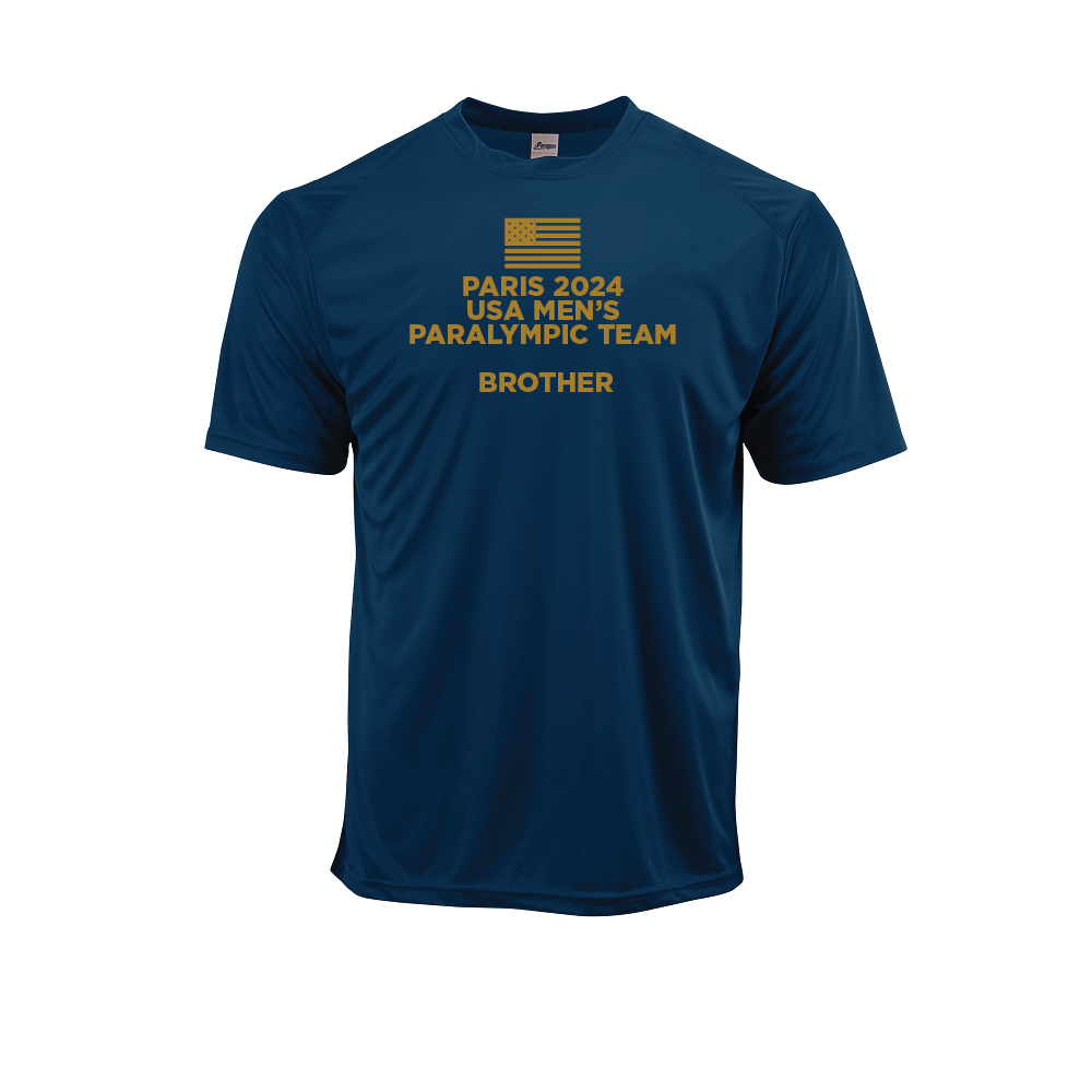 NWBA Officially Licensed: "MEN'S TEAM FLAG" - MENS Performance Shirt