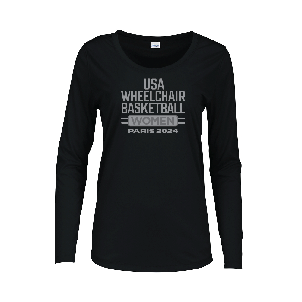 NWBA Officially Licensed: "WOMEN'S PARIS 2024" - LADIES Performance Shirt