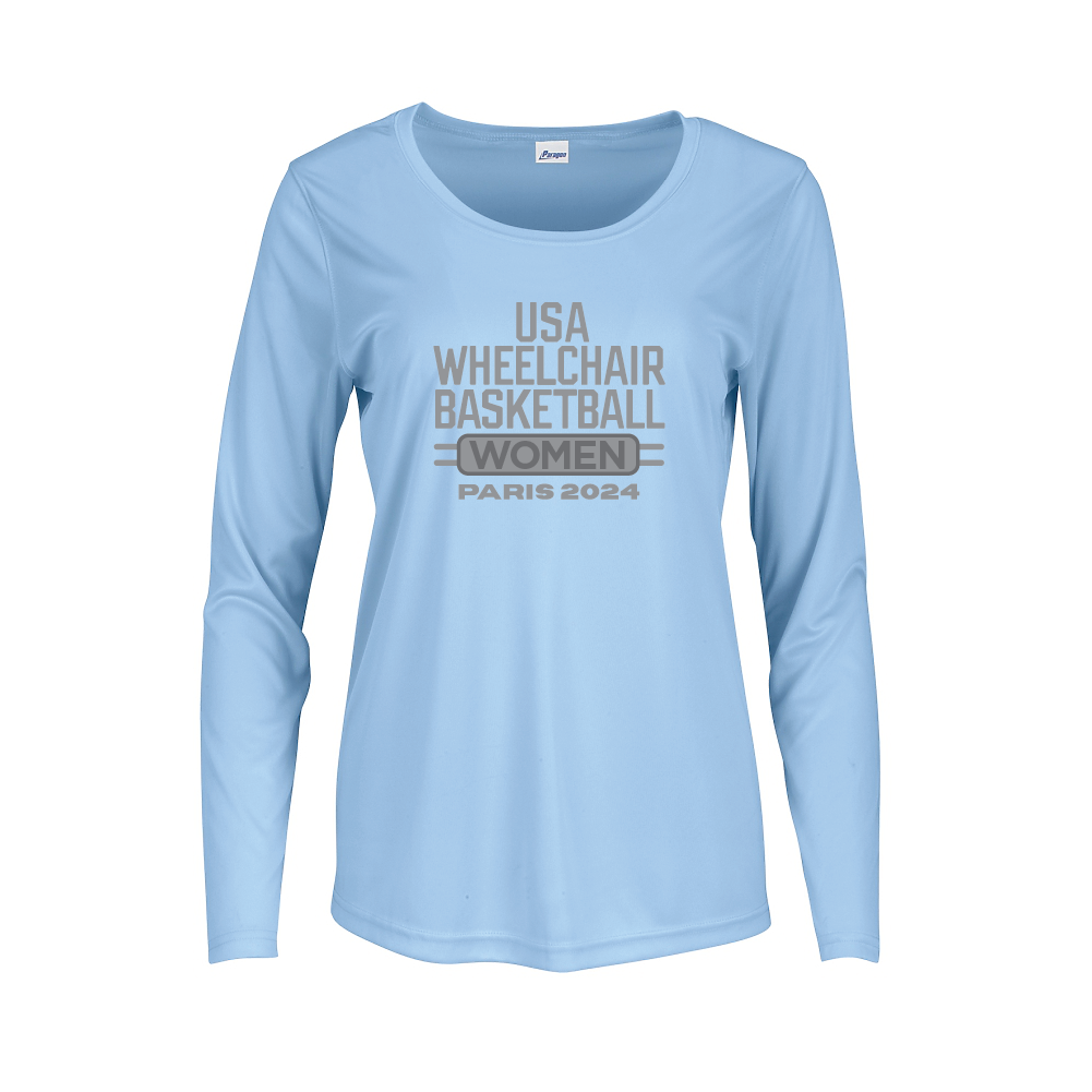 NWBA Officially Licensed: "WOMEN'S PARIS 2024" - LADIES Performance Shirt