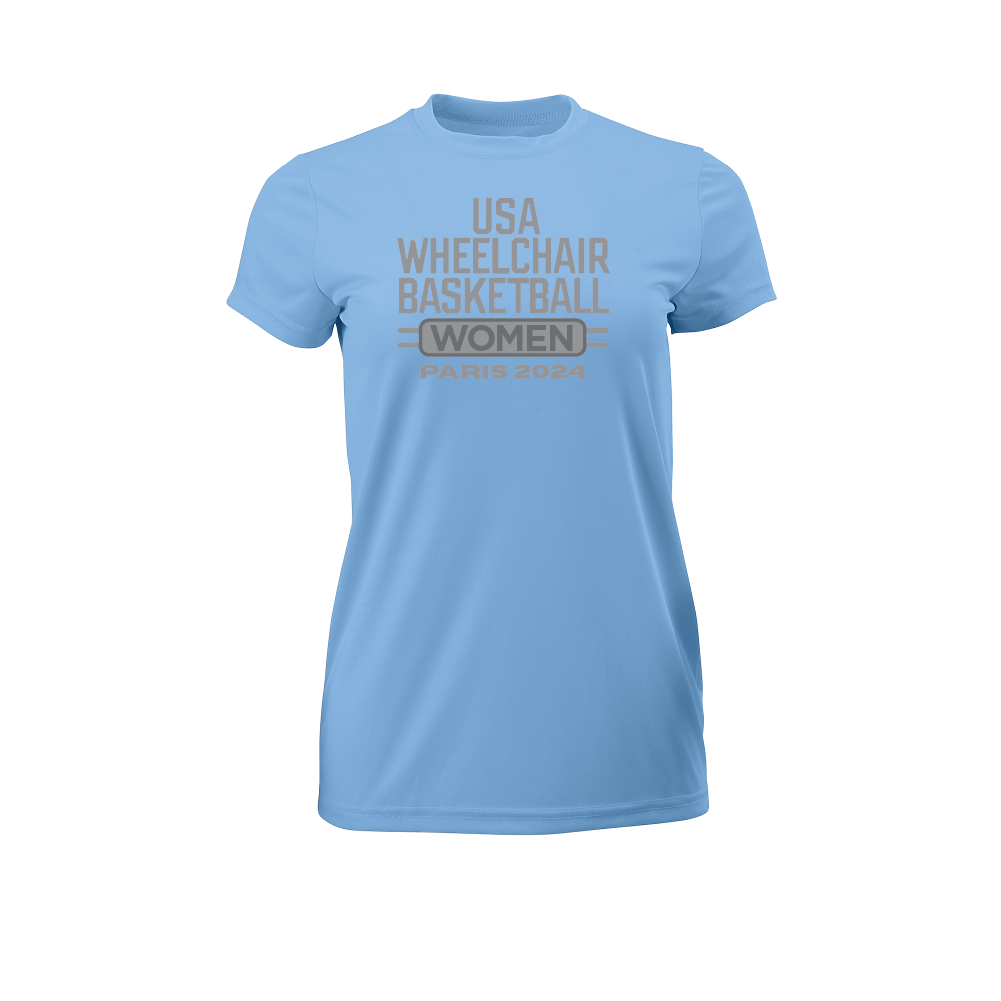 NWBA Officially Licensed: "WOMEN'S PARIS 2024" - LADIES Performance Shirt