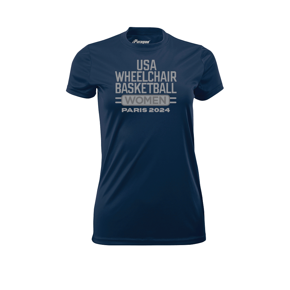 NWBA Officially Licensed: "WOMEN'S PARIS 2024" - LADIES Performance Shirt