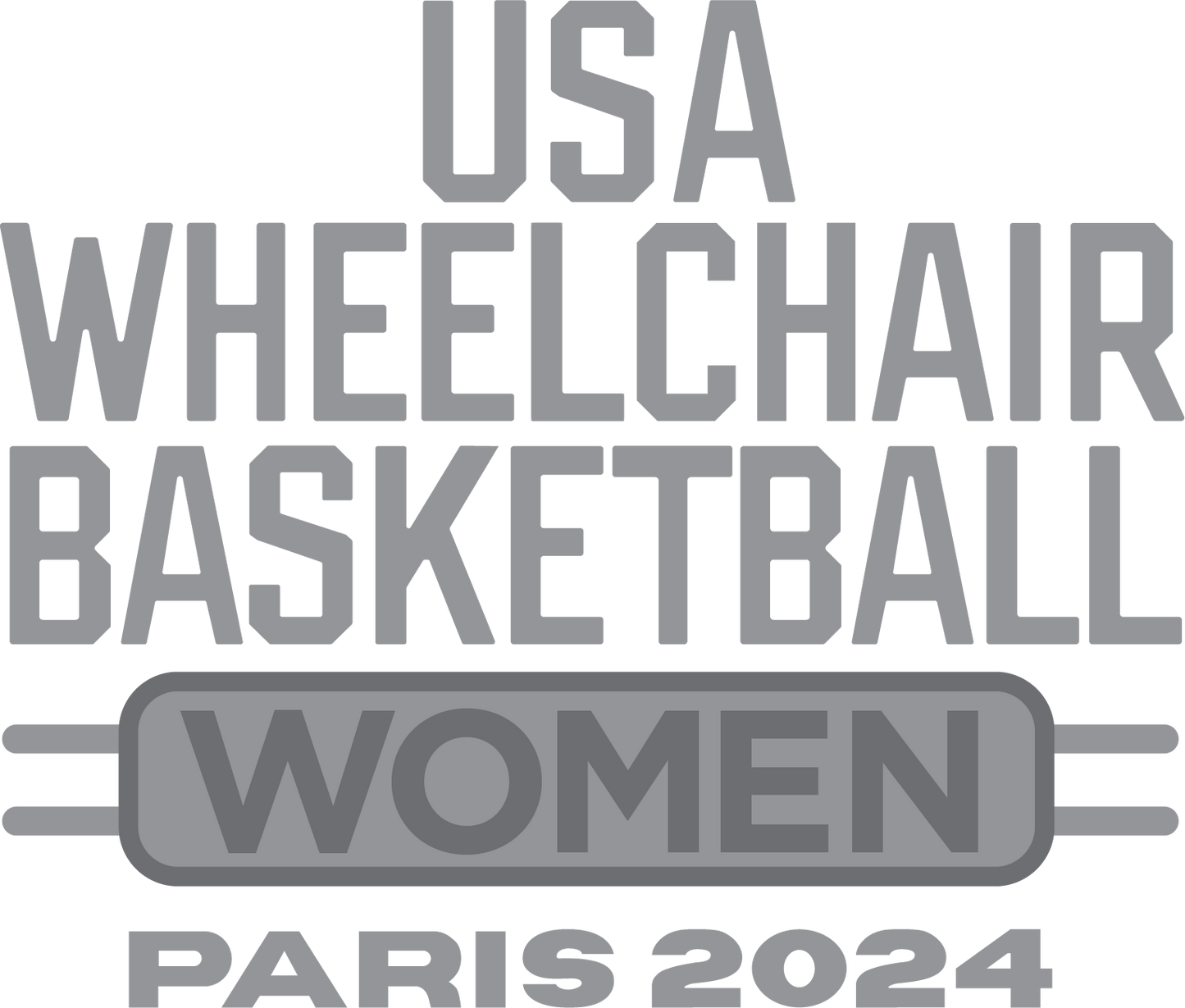 NWBA Officially Licensed: "WOMEN'S PARIS 2024" - LADIES Performance Shirt