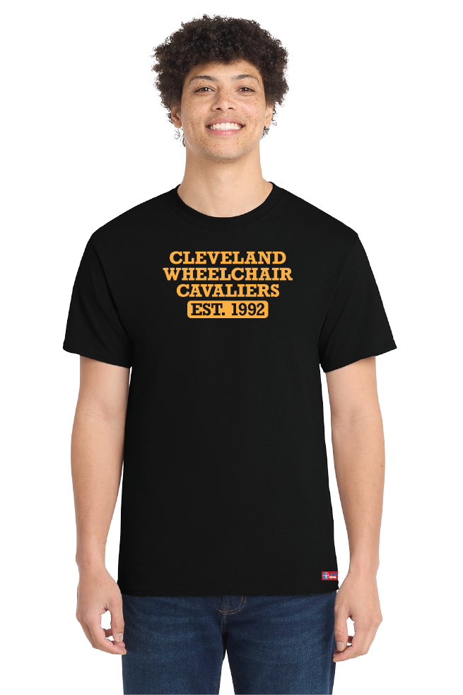 NWBA Officially Licensed - Cleveland Wheelchair Cavaliers - Men's - T-Shirt - Cotton