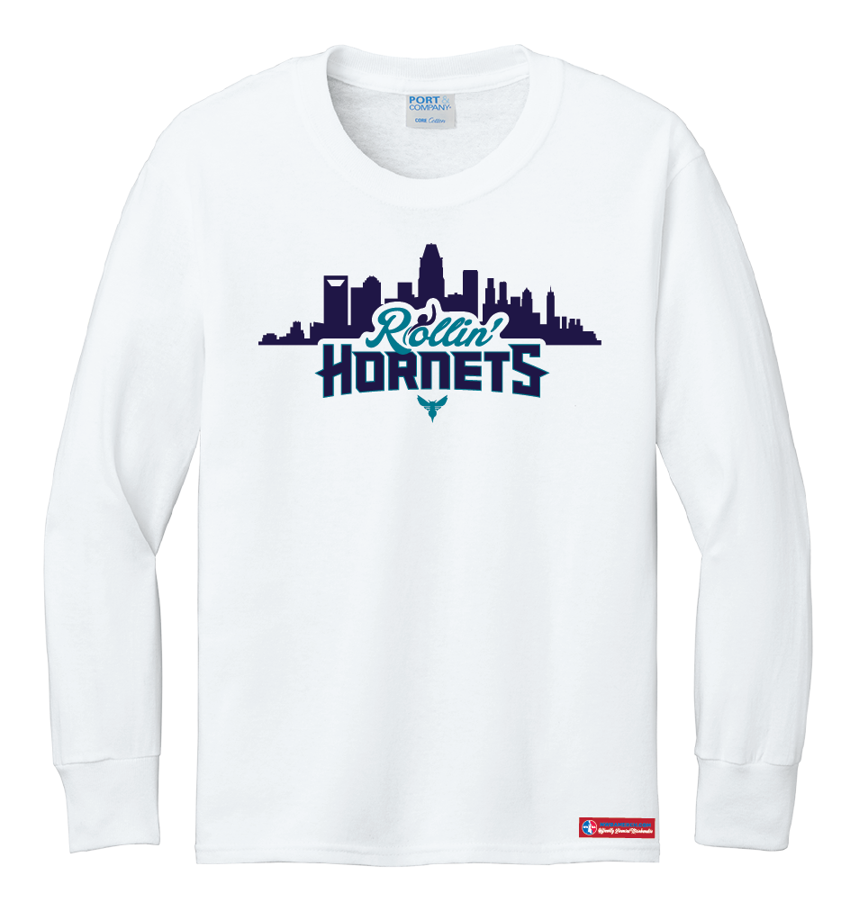 NWBA Officially Licensed - Rollin' Hornets - Youth - L/S T-Shirt - Cotton