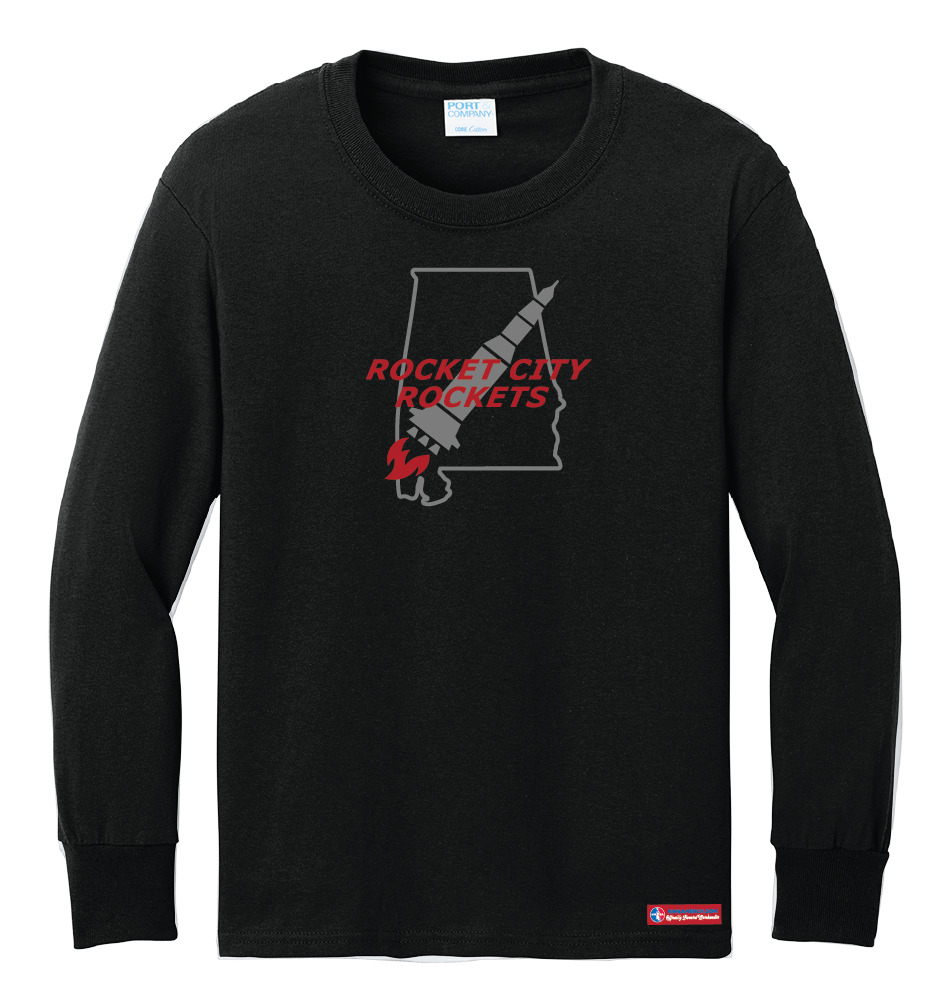 NWBA Officially Licensed - Rocket City Rockets - Youth - L/S T-Shirt - Cotton