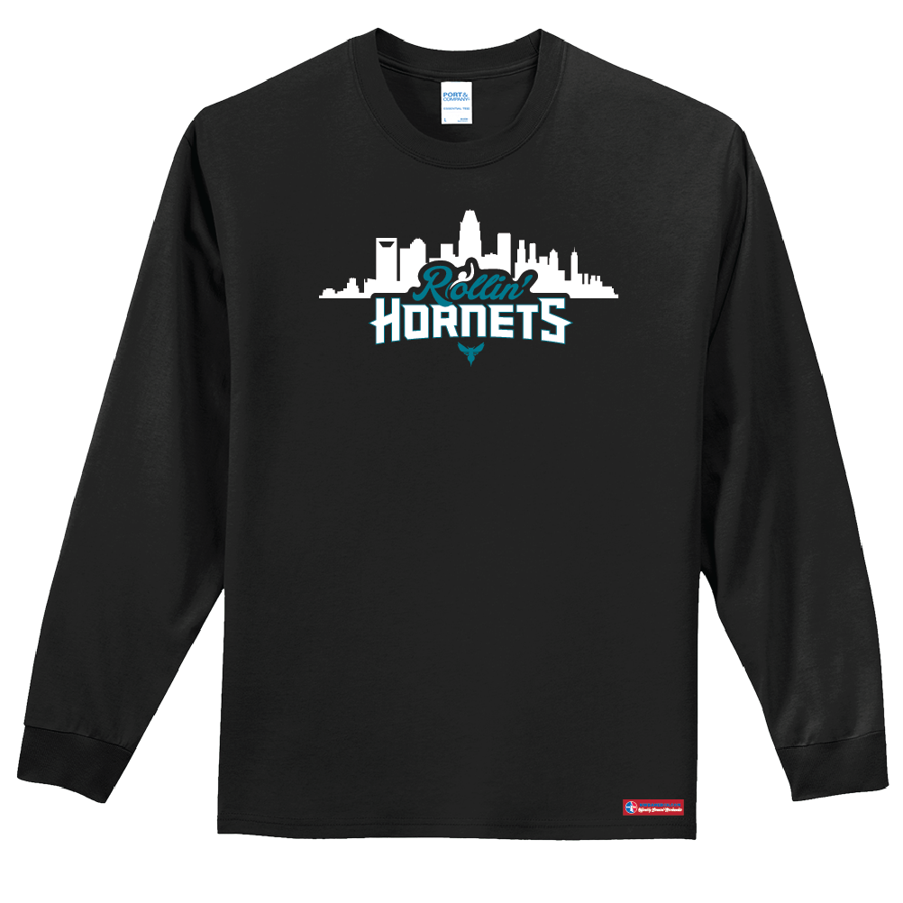 NWBA Officially Licensed - Rollin' Hornets - Men's - L/S T-Shirt - Cotton