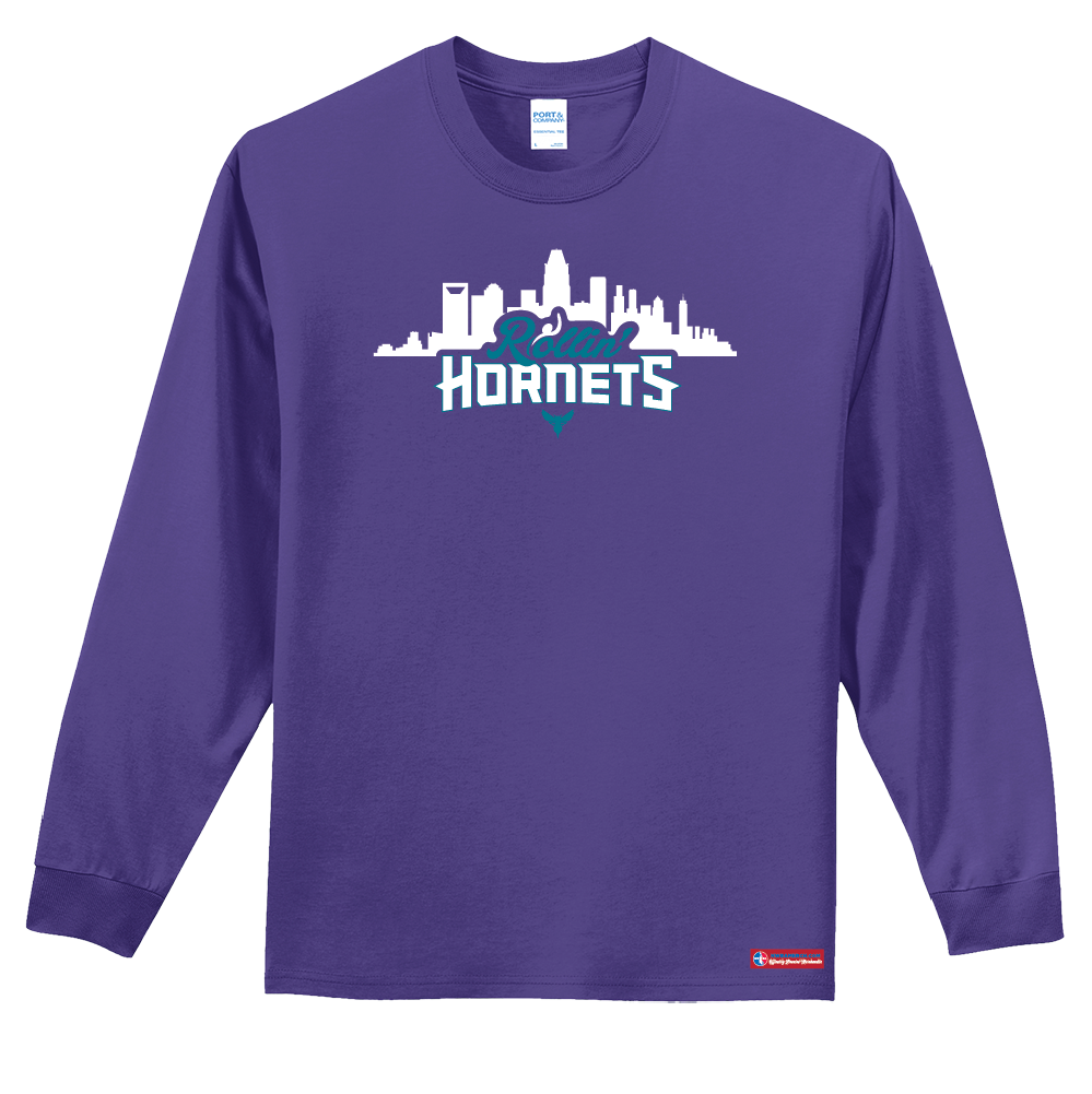 NWBA Officially Licensed - Rollin' Hornets - Men's - L/S T-Shirt - Cotton