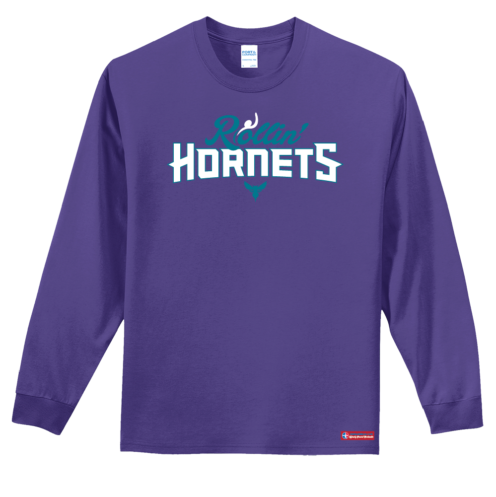 NWBA Officially Licensed - Rollin' Hornets - Men's - L/S T-Shirt - Cotton