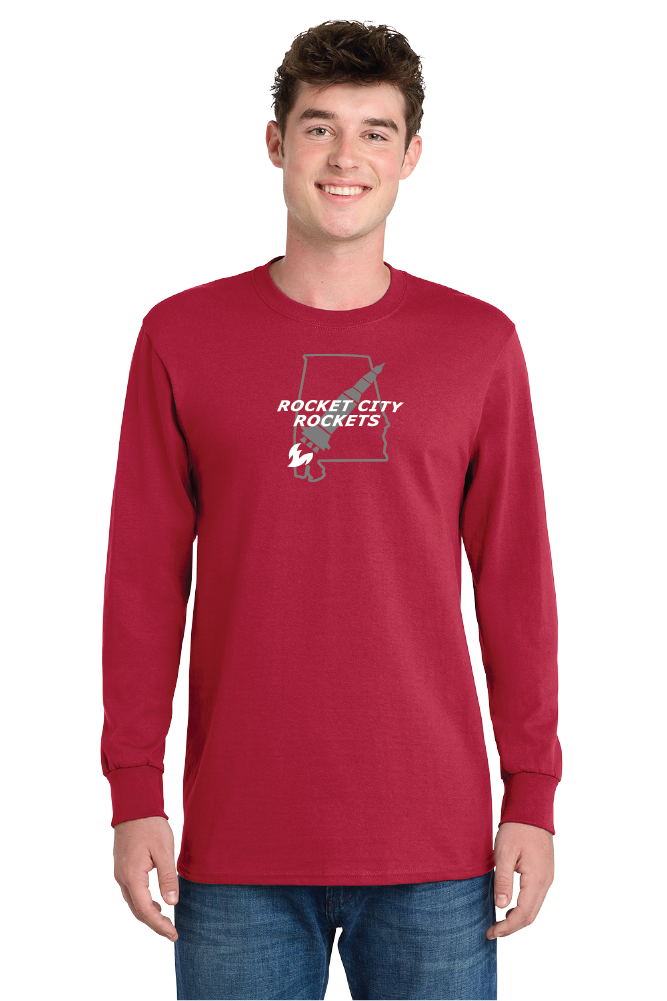 NWBA Officially Licensed - Rocket City Rockets - Men's - L/S T-Shirt - Cotton